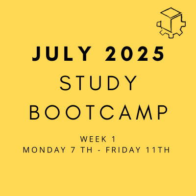 Study Bootcamp July 2025 - Week 1 (7-11 July)