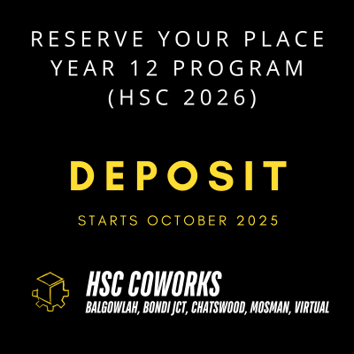 Deposit - Year 12 HSC 2026 (October 2025 Start)